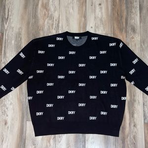 DKNY Women’s Monogram Sweater. Size: XL